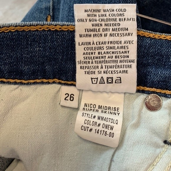 NWOT Hudson | Nico Midrise Super Skinny Jeans 26 - Picture 12 of 12